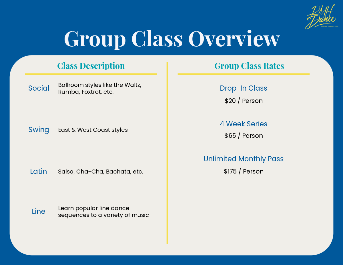 in person group pricing